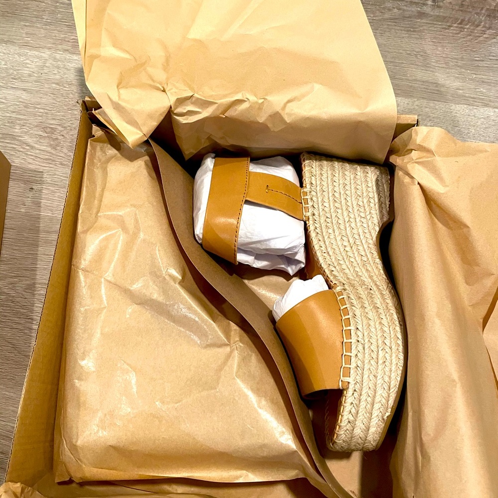 Frye leather wedges